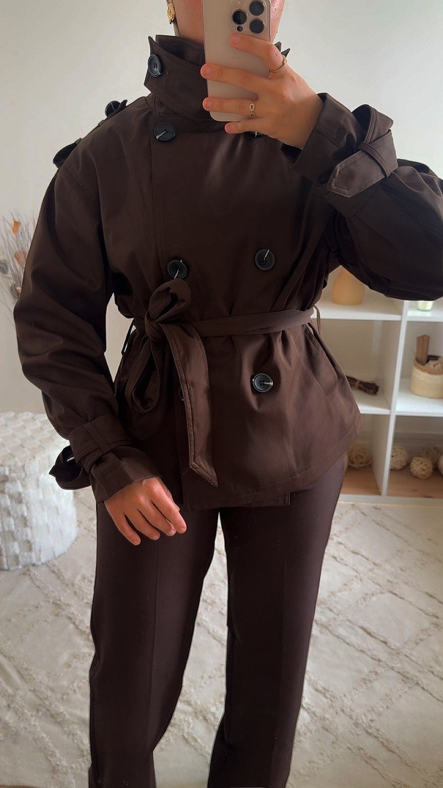Ensemble Trenchy Marron